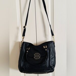 Tory Burch Black Leather Shoulder Bag
